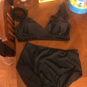 Cute two piece bikini.